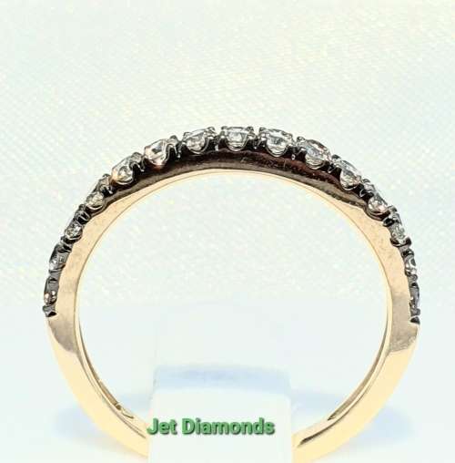 **EXCLUSIVE DESIGN | R28414** ROUND BRILLIANT CUTS | 0.650ct | DIAMOND BAND | YELLOW GOLD - BUY SAFE