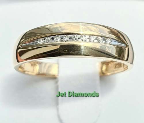 **EXCLUSIVE DEAL | R17257** GENTS DIAMOND RING | 0.100ct | ROUND CUTS | YELLOW GOLD -  BUY SAFE