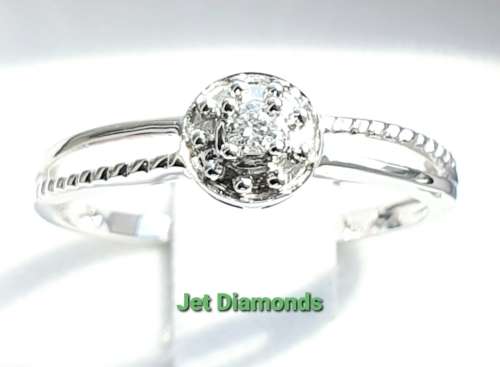 **NEW COLLECTION | R21639** HALO DESIGN | 0.150ct | DIAMOND RING | WHITE GOLD - BUY SAFE
