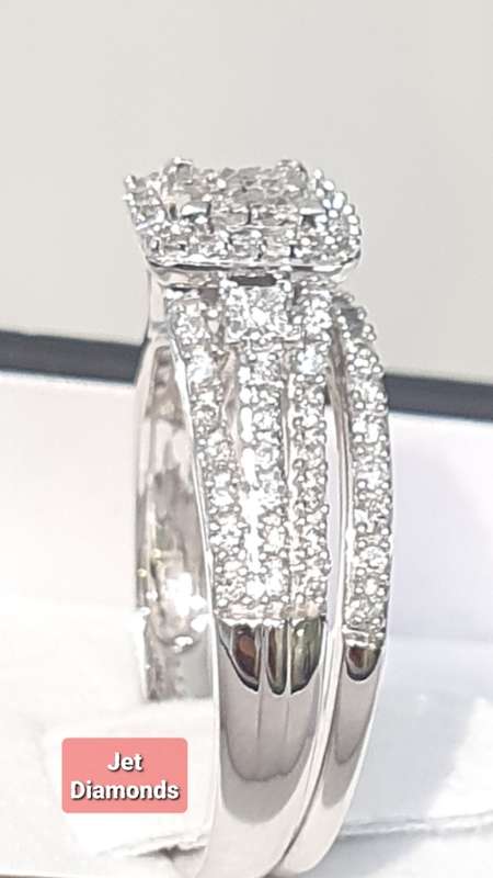 **SUPER SPECIAL | R40874** BRIDAL TWINSET | 0.650ct | DIAMOND RINGS | WHITE GOLD - BUY SAFE