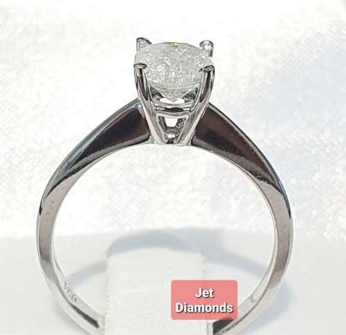 **BARGAIN BUY** OUR FAMOUS 1CT DIAMOND SOLITAIRE | 1.040ct | RING | 18KT WHITE GOLD - BUY SAFE