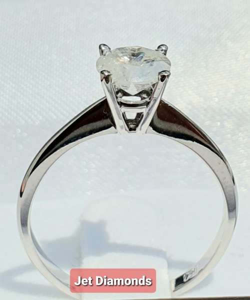 **BARGAIN BUY** OUR FAMOUS 1CT DIAMOND SOLITAIRE | 1.060ct | RING | 18KT WHITE GOLD - BUY SAFE