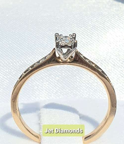 **DESIGNER COLLECTION | R21639 ** CHANNEL SETTING | 0.200ct | DIAMOND RING | YELLOW GOLD - BUY SAFE