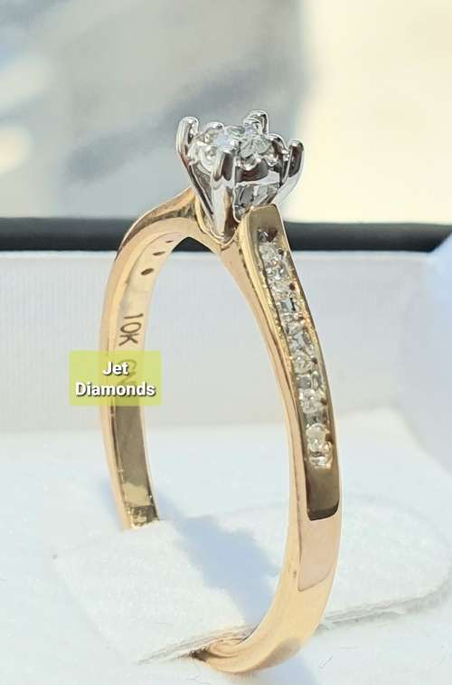 **DESIGNER COLLECTION | R21639 ** CHANNEL SETTING | 0.200ct | DIAMOND RING | YELLOW GOLD - BUY SAFE