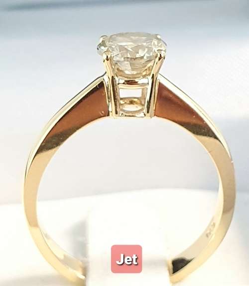 **CERTIFIED SOLITAIRE | R79606** ROUND CUT |1.1060ct| DIAMOND | DESIGNER | 18KT YELLOW GOLD-BUY SAFE