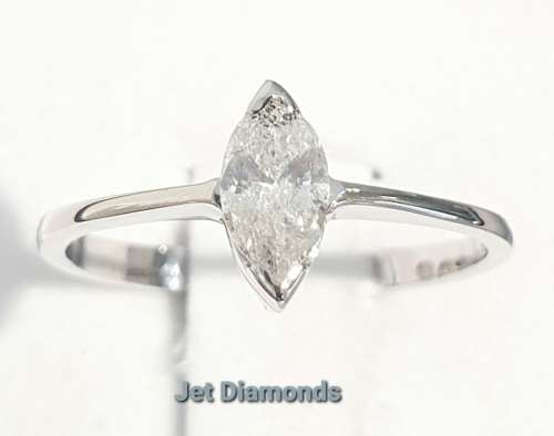 **FANTASTIC VALUE | R23412** MARQUISE CUT | 0.350ct] | DIAMOND RING | WHITE GOLD - BUY SAFE