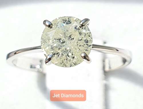 **BARGAIN BUY** ROUND CUT | 0.760ct | DIAMOND SOLITAIRE RING | 18KT WHITE GOLD - BUY SAFE