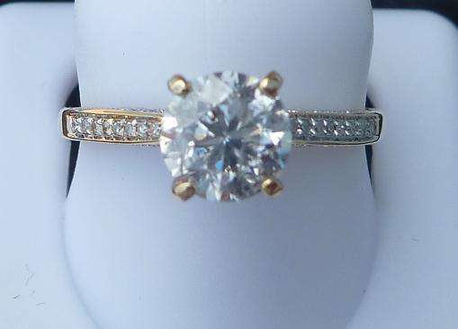 **AMAZING [R53521]** GREAT VALUE [1.320ct] DIAMOND RING [1.02ct CENTRE] YELLOW GOLD - BUY SAFE