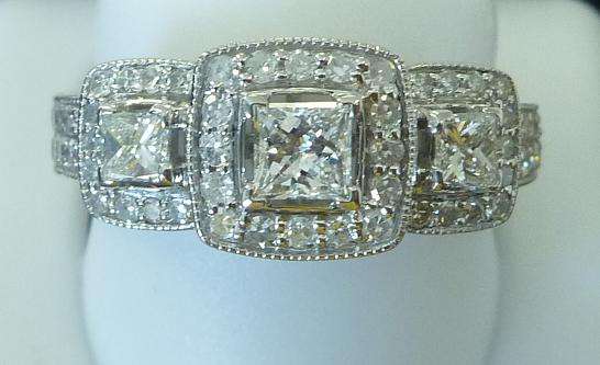 **WOW!! [R67254]** HIGH [VVS] QUALITY [1.150ct] DIAMOND RING [4.797g] WHITE GOLD - BUY SAFE