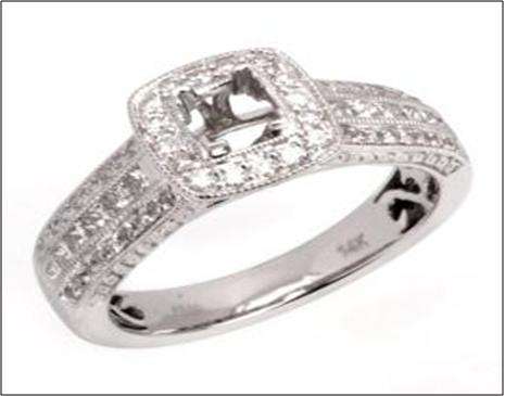 **WOW [R44196]** HIGH QUALITY [1.050ct] DIAMOND RING [5.630g] WHITE GOLD - BUY SAFE