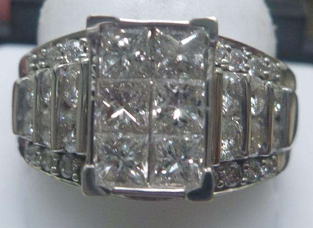 **SPECTACULAR [R85473]** INVISIBLE [VVS] DESIGN [2.350ct] DIAMOND RING [7.446g] WHITE GOLD -BUY SAFE