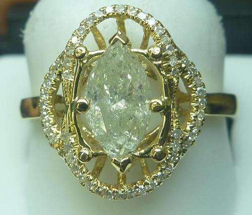 **CERTIFIED [R56852]** WOW [1.266ct] DIAMOND RING [1.016ct CENTRE] 14KT YELLOW GOLD - BUY SAFE