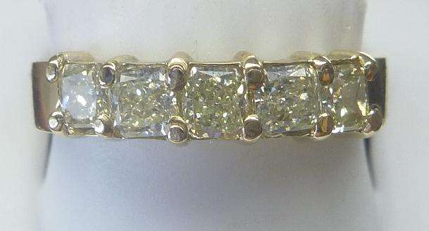 **EXCLUSIVE [R40518]** (VS2) ETERNITY [1.010ct] DIAMOND RING [3.565g] YELLOW GOLD - BUY SAFE