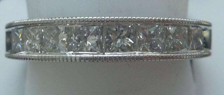 **WOW** [R56274] PRINCESS [VS2] CUT [1.150ct] DIAMOND RING [WHITE GOLD] - BUY SAFE