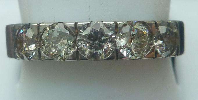 **GORGEOUS [R40518]** ETERNITY STYLE [1.000ct] DIAMOND RING [3.301g] WHITE GOLD - BUY SAFE
