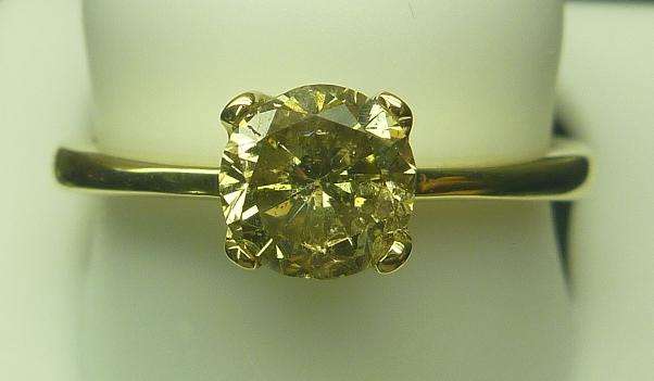 **WOW [R37879]** FAMOUS 1CT DIAMOND SOLITAIRE RING [1.030CT] YELLOW GOLD - BUY SAFE