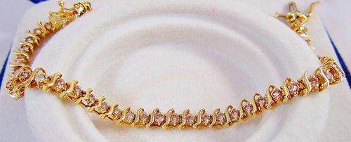 **ONCE-OFF DEAL [40102]** DIAMOND [2.00cts] TENNIS BRACELET ROUND CUT [9.13g YELLOW GOLD] - BUY SAFE