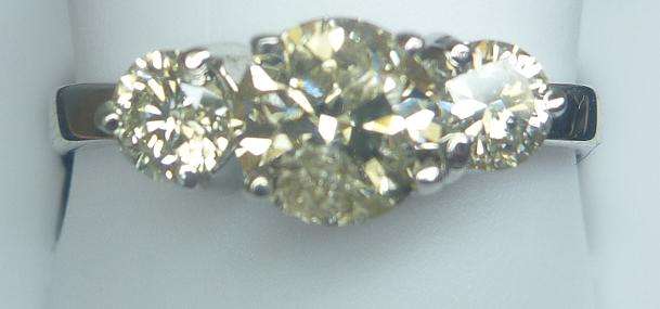 **TRILOGY DESIGN [R27210]** 3 ROUND CUT [1.250ct] DIAMOND RING [WHITE GOLD] - BUY SAFE