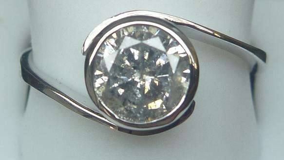 **FAMOUS 1CT [R48207]** SPARKLING TWIST SOLITAIRE RING [1.010CT] WHITE GOLD - BUY SAFE