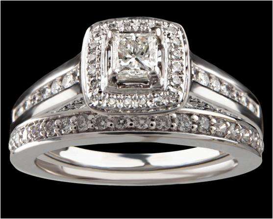 **BRIDAL SET [R45463]** WOW [1.050ct] DIAMOND RING [7.512g] SOLID WHITE GOLD - BUY SAFE