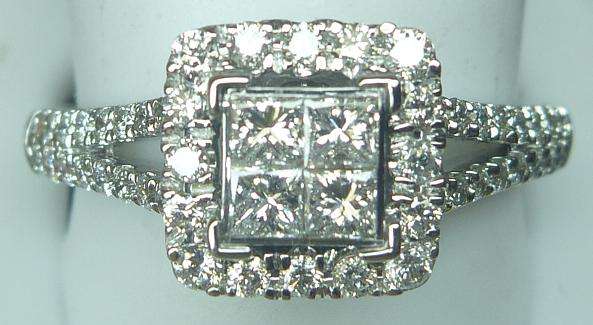 **SPECTACULAR [R56193]** INVISIBLE [VVS] DESIGN [1.100ct] DIAMOND RING [4.349g] WHITE GOLD- BUY SAFE