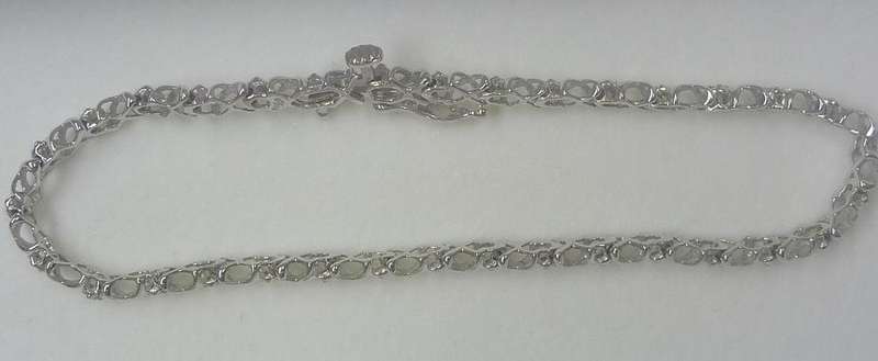 **SOUGHT AFTER [R22308]** DIAMOND [0.50cts] TENNIS BRACELET ROUND CUT [WHITE GOLD] - BUY SAFE