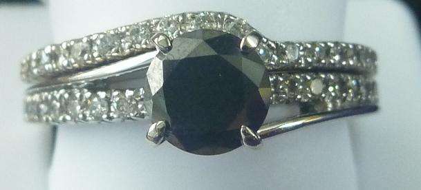 **IGI INSPECTED [R40189]** BRIDAL TWINSET [1.320ct] DIAMOND RINGS [5.597g] WHITE GOLD - BUY SAFE