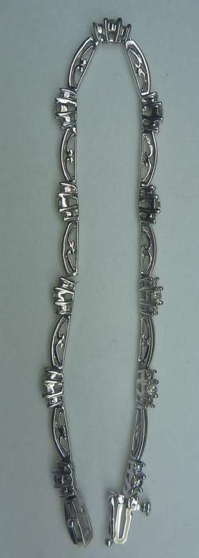 **SOUGHT AFTER [R22308]** DIAMOND [0.50cts] TENNIS BRACELET ROUND CUT [WHITE GOLD] - BUY SAFE