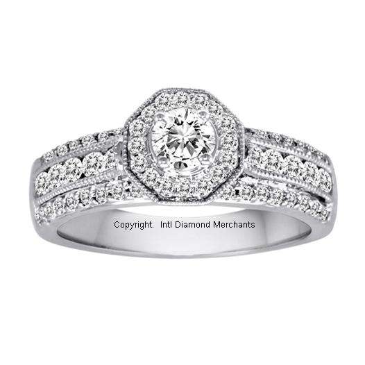 **WOW [R47857]** HIGH QUALITY [1.180ct] DIAMOND RING [4.546g] WHITE GOLD - BUY SAFE