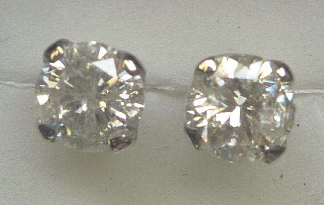 **MASSIVE [R44108]** DESIGNER SPARKLING [1.350ct] DIAMOND EARRINGS [WHITE GOLD] - BUY SAFE