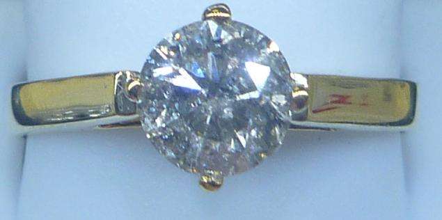 **TOP BUY [R43621]** OUR FAMOUS 1CT DIAMOND SOLITAIRE RING [1.095CT] YELLOW GOLD - BUY SAFE