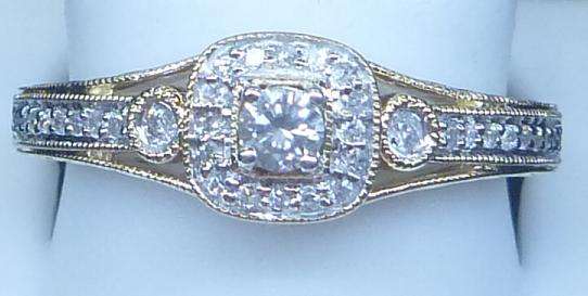 **UNBEATABLE VALUE [R26412]** HIGH QUALITY [0.400ct] DIAMOND RING [2.899g] YELLOW GOLD - BUY SAFE