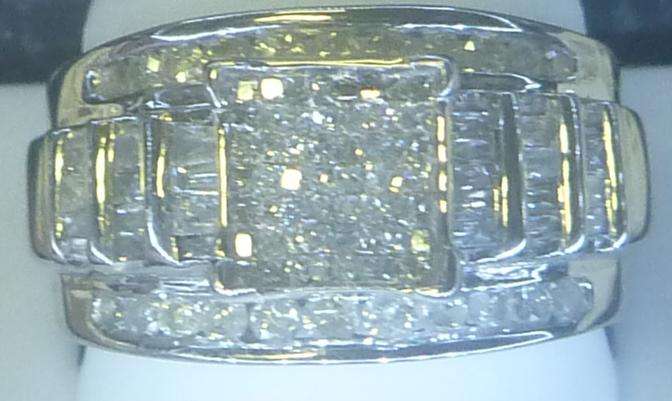 **STUNNING [R46573]** INVISIBLE DESIGN [1.500ct] DIAMOND RING [5.195g] WHITE GOLD - BUY SAFE