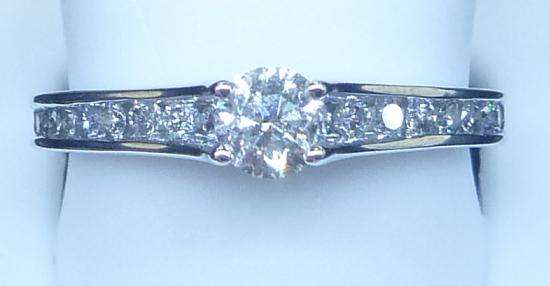 **CHANNEL SET [R40463]** WOW [0.850ct] DIAMOND RING [2.949g] SOLID WHITE GOLD - BUY SAFE