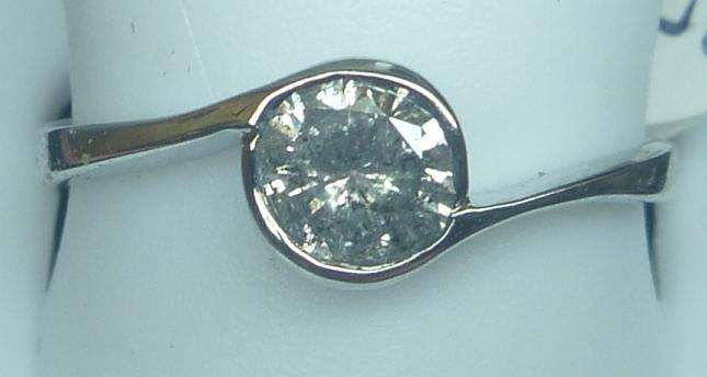 **DESIGNER TWIST [R27187]** ROUND CUT DIAMOND [0.525ct] RING [WHITE GOLD] - BUY SAFE
