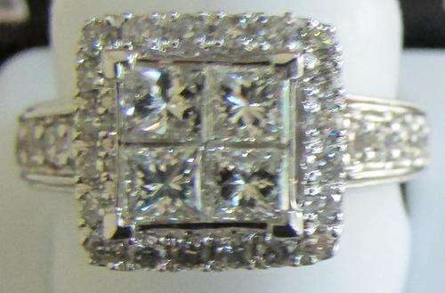 **JAW DROPPING [R84183]** INVISIBLE [VVS] DESIGN [2.00ct] DIAMOND RING [5.314g] WHITE GOLD -BUY SAFE