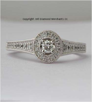 **UNBEATABLE VALUE [R26412]** HIGH QUALITY [0.400ct] DIAMOND RING [3.260g] WHITE GOLD - BUY SAFE