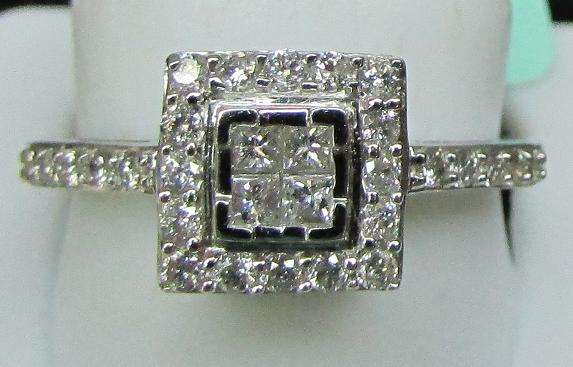 **SUPERB DESIGN [R30258]** HIGH QUALITY [0.500ct] DIAMOND RING [2.392g] WHITE GOLD - BUY SAFE