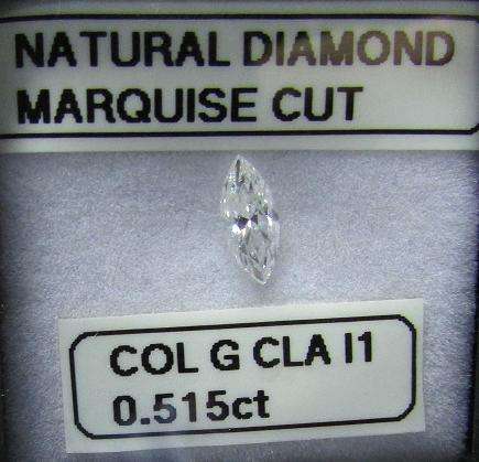 **ULTRA SPARKLY** STUNNING MARQUISE SHAPED [COLOUR G] NATURAL DIAMOND - BUY SAFE