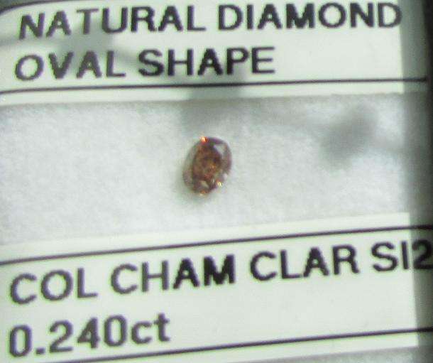 **BARGAIN DIAMOND** SPARKLING OVAL [0.240t] CUT DIAMOND [SI CLARITY] - BUY SAFE