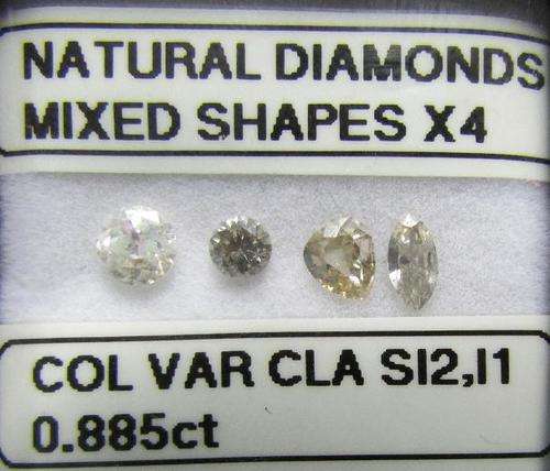**GORGEOUS DIAMONDS** SPARKLING [0.885ct] MIXED SHAPES [NATURAL DIAMONDS] FROM R1 - BUY SAFE