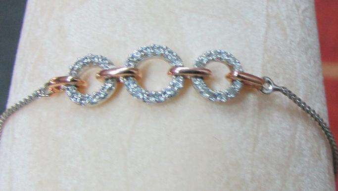 **BEAUTIFUL [R39262]** DIAMOND [0.500cts] BRACELET ROUND CUT [WHITE / YELLOW GOLD] - BUY SAFE
