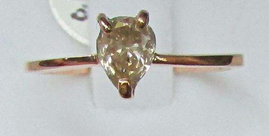**DESIGNER [R20784]** PEAR SHAPE [0.685ct] DIAMOND RING [YELLOW GOLD] - BUY SAFE