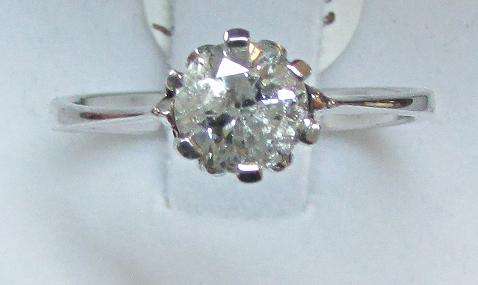 **GOOD BUY [R43621]** OUR FAMOUS 1CT DIAMOND SOLITAIRE RING [1.010CT] WHITE GOLD - BUY SAFE