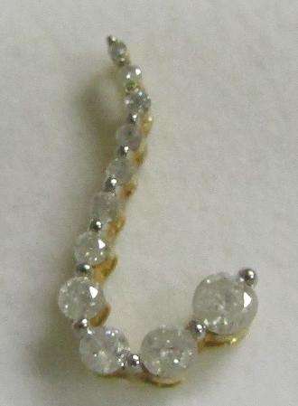 **JOURNEY DESIGN [R27539]** DIAMOND PENDANT [0.550ct] ROUND CUT [YELLOW GOLD] -  BUY SAFE