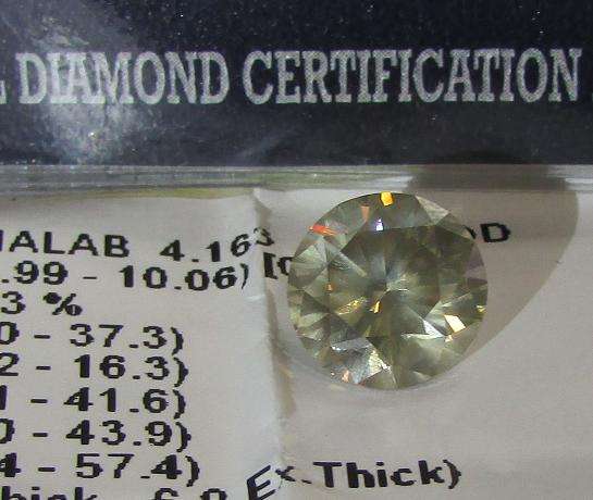 **CERTIFIED** WOW CELEB SIZE [4.163ct] ROUND CUT DIAMOND WITH [I1] CLARITY - BUY SAFE