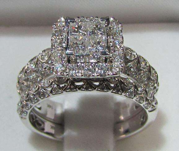 **JAW DROPPING [R74183]** INVISIBLE [VS] DESIGN [1.500ct] DIAMOND RING [7.773g] WHITE GOLD -BUY SAFE