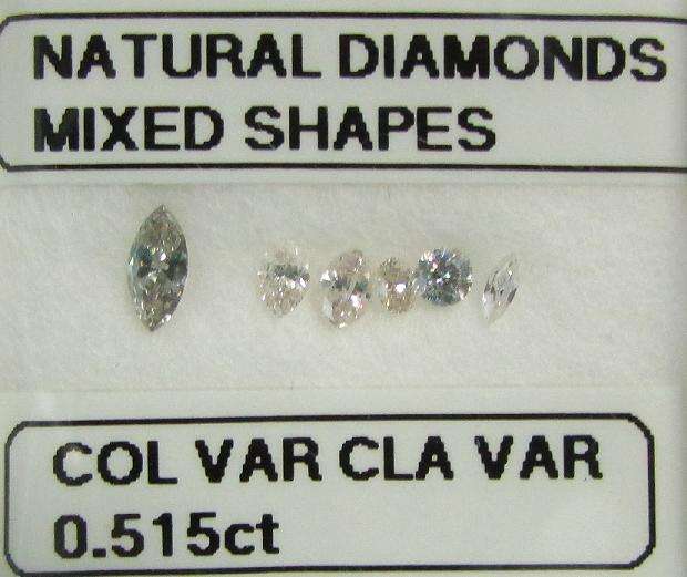 **GORGEOUS DIAMONDS** SPARKLING [0.515ct] MIXED SHAPES DIAMONDS FROM R1 - BUY SAFE