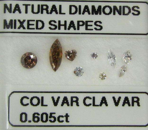 **GORGEOUS DIAMONDS** SPARKLING [0.605ct] MIXED SHAPES DIAMONDS FROM R1 - BUY SAFE