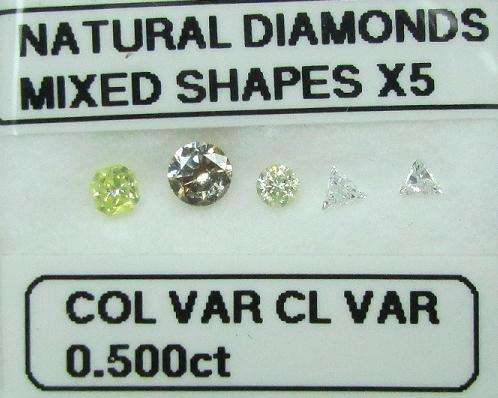 **GORGEOUS DIAMONDS** SPARKLING [0.500ct] MIXED SHAPES DIAMONDS FROM R1 - BUY SAFE
